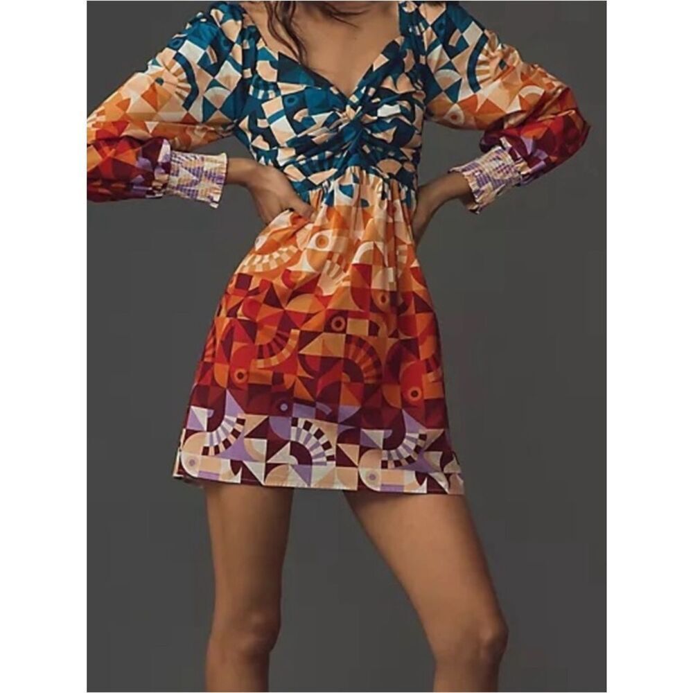 Anthropologie X Farm Rio Long-Sleeve Printed Babydoll Mini Dress
H5